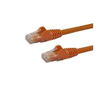 StarTech.com, Cavo Gigabit Ethernet Cat6 da 61 cm, arancione, 650 MHz, PoE 100 W, RJ45, UTP, cavo di rete/patch cord antigroviglio, con serracavo, testato Fluke, certificato UL/TIA (N6PATCH2OR)