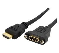 Startech.Com Cavo HDMI 4K per Montaggio a Pannello Black 0,9m HDMIPNLFM3