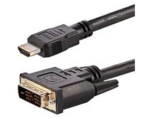 StarTech.com Cavo HDMI a DVI, cavo da DVI-D a HDMI (1920 x 1200p), confezione da 10, nero, 19 pin HDMI a DVI-D cavo adattatore M/M, cavo monitor digitale, cavo DVI a HDMI (HDMIDVIMM610PK)