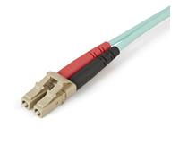 Startech Aqua Om4 Duplex Multimode Fiber Optic Cable 5 M Network Cable Rosso,Nero