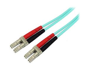 StarTech.com Cavo in fibra ottica multimodale LC-LC UPC OM3 da 10 m - Fibra full duplex 50/125µm, reti 100G, LOMMF/VCSEL - Bassa perdita di inserzione <0.3dB - Cavo patch in fibra LSZH (A50FBLCLC10)