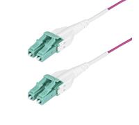 StarTech.com Cavo in fibra ottica multimodale LC/LC (UPC) OM4 30m, Viola Erica, 50/125, 40G/100G, classificazione OFNR Riser