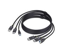 StarTech Cavo KVM DDU1226-KVM-CABLE – doppio DisplayPort e USB 5 Gbps, 1,8 m, 4K 60 Hz