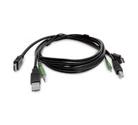 StarTech.com Cavo KVM HDMI da 1,8 m, USB 2.0, Audio da 3,5 mm, Cavo Combinato Universale Compatibile per Switch KVM, Conforme TAA - Nouvo