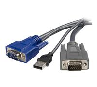 Startech Cavo Kvm 2 In 1 Vga. Usb. Ultrasottile. 1.8 M One Size Black