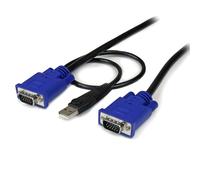 StarTech.com Cavo KVM USB -sottile 2 in 1 4,5 m (SVECONUS15) 4.5 m - VGA USB int