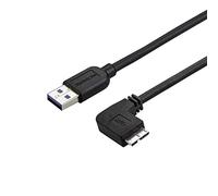 Startech Slim Micro Usb 3.0 Cable M/m Left 2 M One Size Black