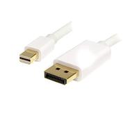 StarTech.com Cavo Mini DisplayPort a DisplayPort 1.2 3m, Cavo Adattatore 4K x 2K UHD Mini DisplayPort a DisplayPort, Cavo Video per Monitor Mini DP/DP, Cavo Convertitore mDP/DP Bianco, MDP2DPMM3MW