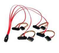 Startech.Com Cavo Mini Sas Scsi Seriale Collegato 50 Cm, da Sff-8087 a 4X Sff-84