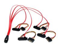 Startech.Com Cavo Mini Sas Scsi Seriale Collegato 50 Cm, da Sff-8087 a 4X Sff-84