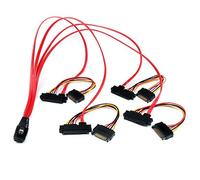 Startech.Com Cavo Mini Sas Scsi Seriale Collegato 50 Cm, da Sff-8087 a 4X Sff-8482