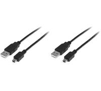 StarTech.com Cavo mini USB 2.0 velocità di trasferimento dei dati fino a 480 Mbps 1 m, A a mini B, M/M (Confezione da 2)