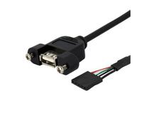 Startech.Com Cavo Pannello USB 30 Cm, Cavo USB a a Collettore Scheda Madre F/F -