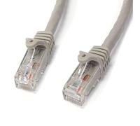 Startech.Com Cavo Patch Antigroviglio UTP Rj45 Cat6 Gigabit 15 M Grigio, Cavo Patch 15 M