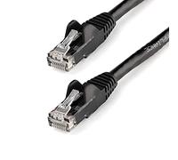 StarTech.com Cavo patch Cat6 - 0,3 m - Cavo Ethernet Nero - Cavo RJ45 antigroviglio - Cavo Ethernet - Cavo Cat 6 - 0,3 m (N6PATCH1BK)