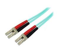 STARTECH.COM Cavo Patch Duplex LSZH Fibra Multimod 50/125 2 m 10 GB Aqua LC-LC