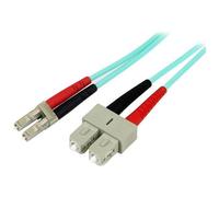 Startech 2m 10 Gb Aqua Fiber Patch Cable Lc/sc Blu