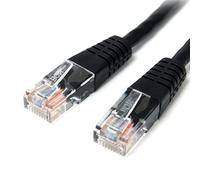 STARTECH.COM Cavo patch UTP CAT5E modellato nero, 0,3 m