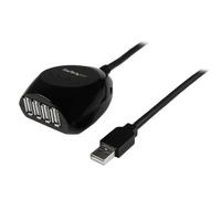 StarTech.com Cavo prolunga attivo USB HUB a 4 porte - Cavo Estensione amplificato USB 2.0 Maschio / Femmina da 15 m (15M LONG U