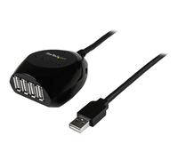 StarTech.com Cavo USB 2.0 attivo da 15 m - Cavo di estensione USB 2.0 con hub a 4 porte - Nero - Nouvo