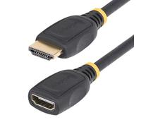 StarTech.com 3.3ft (1m) HDMI 2.0 Extension Cable, High Speed HDMI Port Saver Cab