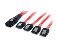 StarTech.com Cavo SAS Serial Attached SCSI 1 m - SFF-8087 a 4 Latching SATA (SAS CABLE SFF-8087 TO 4X SATA - .)