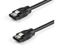 StarTech.com Cavo SATA rotondo da 12 pollici (30 cm) - Connettori di chiusura -