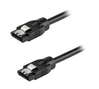 StarTech.com Cavo SATA tondo da 60 cm con connettori latch, 6Gbs, Cavo di alimentazione per disco rigido SATA, Nero (SATRD60CM)