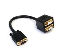 StarTech.com Cavo Sdoppiatore VGA a 2 Uscite VGA, Cavo Y Splitter VGA a Doppia U