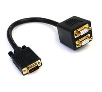 StarTech.com Cavo Sdoppiatore VGA a 2 uscite VGA, Cavo Y splitter VGA a doppia u