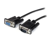 StarTech.com Cavo seriale diretto RS232 DB9 nero 2m - M/F (DB9 RS232 SERIAL EXTENSION CABL - 2M BLACK MALE TO FEMALE CABLE)