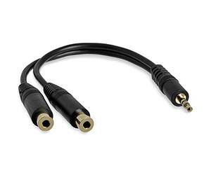 Startech.Com Cavo Splitter Stereo 15 Cm, 3.5 Mm Maschio a 2 con Nettori Femmina, 3.5 Mm