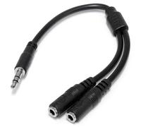 StarTech.com Cavo splitter stereo slim - Maschio 3,5 mm a 2 femmina 3,5 mm (SLIM