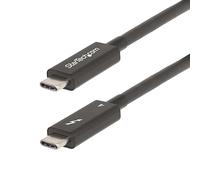StarTech.com A40G2MB-TB4-CABLE Cavo Thunderbolt 2 m 40 Gbit/s Nero (6FT THUNDERBOLT 4 CABLE - INTEL CERTIFIED TB4/USB4 COMPAT)