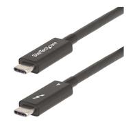 StarTech.com A40G2MB-TB4-CABLE Cavo Thunderbolt 2 m 40 Gbit/s Nero (6FT THUNDERBOLT 4 CABLE - INTEL CERTIFIED TB4/USB4 COMPAT)