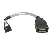StarTech.com Cavo USB 2.0 15 cm - USB A Femmina a collettore Scheda Madre USB 4 Pin F/F