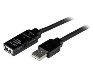 Startech.Com Cavo USB 2.0 Extension Active Black 20m USB2AAEXT20M