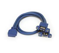 Startech Cavo 2xusb 2.0 Femmina Alla Scheda Madre 50 Cm One Size Blue