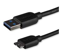 Startech.Com Cavo USB 3.0 Tipo a a Micro B Slim, Connetore USB3.0 a a Micro B Slim ad Alta velocità Maschio/Maschio, 1 M