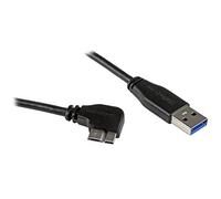 StarTech.com Cavo USB 3.0 Tipo a a Micro B Slim, Connetore USB3.0 a a Micro B Slim ad Angolo Destro Gen 1. 5 Gbps, 50 cm
