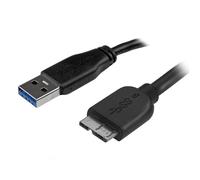 StarTech.com Cavo USB 3.0 Tipo A a Micro B slim - Connettore USB3.0 A a Micro B slim M/M - 50cm (0.5M SLIM USB 3.0 MICRO B CABL