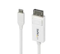 StarTech.com Cavo USB-C a DisplayPort 1.2 da 2m, bidirezionale, 4K 60 Hz, cavo adattatore Thunderbolt/USB Type-C, Bianco