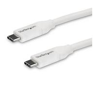 StarTech.com Cavo USB-C a USB-C 5A PD, M/M, Bianco, 4m, USB 2.0, Conforme USB-IF