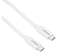 StarTech.com Cavo USB-C a USB-C 5A PD, M/M, Bianco, 4m, USB 2.0, Conforme USB-IF