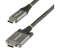StarTech.com Cavo USB-C con viti di bloccaggio laterali da 1m - Cavo da USB-C a USB- C certificato USB-IF 10Gbps - Cavo USB-C 3 NEW