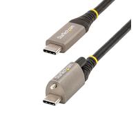 StarTech.com Cavo USB-C con viti di bloccaggio superiori da 1m - Cavo da USB-C a USB- C certificato 10Gbps - Cavo USB-C 3.2 Gen 2 - 100W (5A) PD - Supporta DP Alt Mode (USB31CCTLKV1M)