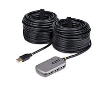 Startech.Com Cavo USB Prolunga USB 2.0 Black e Silver 24m U02442 USB EXTENDER