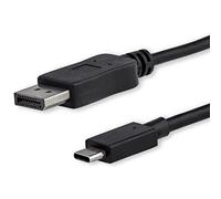 StarTech.com Cavo Video USB C a DisplayPort 1.2 4K 60Hz da 1m, Cavo Adattatore da USB-C a DisplayPort HBR2, Cavo Monitor USB Type-C a DP Alt Mode, Compatibile con Thunderbolt 3, Nero (CDP2DPMM1MB)