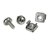 StarTech.com Confezione da 20 viti di fissaggio M5 e Dadi Ingabbiati per Armadi Server Rack (M5 Rack Screws and M5 Nuts 20 Pack)