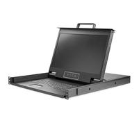 StarTech.com Console KVM HD 1080p per montaggio a rack - Switch KVM HD/console per montaggio a rack - Monitor LCD per montaggio a rack - Console KVM VGA a porta singola - Compatibile con USB - Nouvo